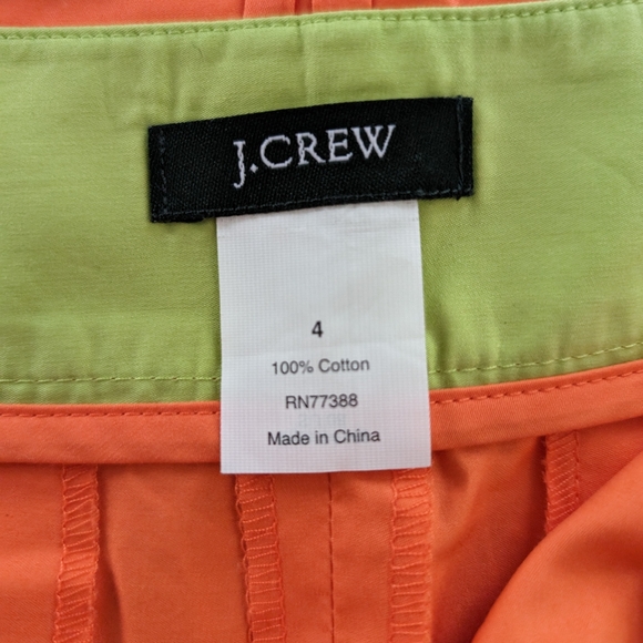 J. Crew women's size 4 orange skirt nwot - Picture 4 of 5